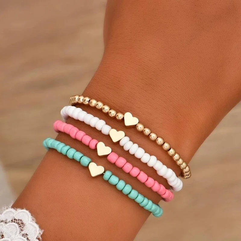 Heart Colorful Bracelet Pack
