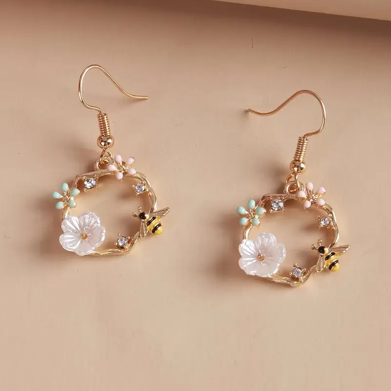 Vintage Nature Hoop Earrings