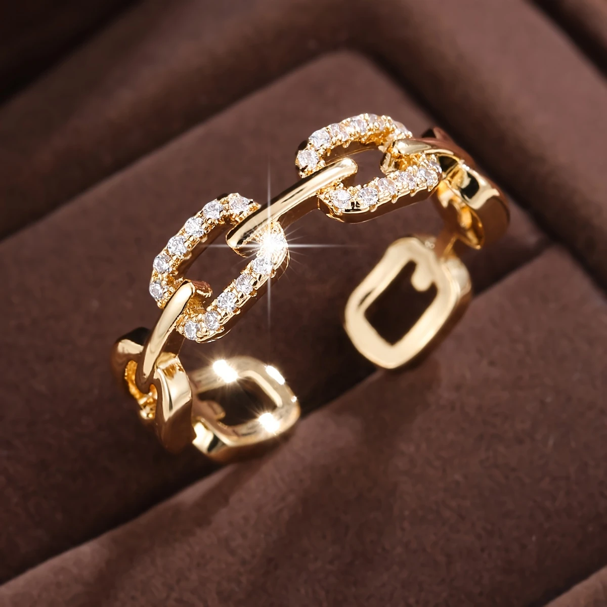 Gold Bright Chain Ring